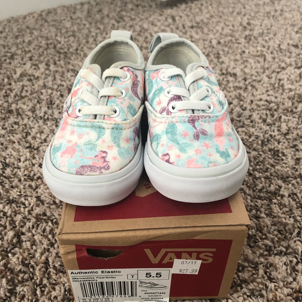 Toddler Mermaid Vans Sz 5.5